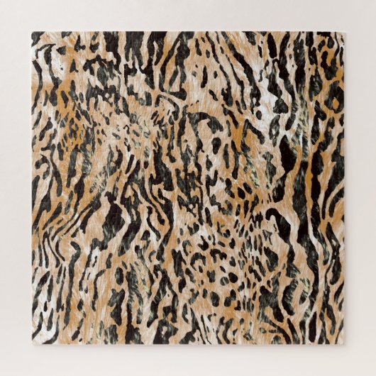 Farbenfrohe Leopard Meter Textile Muster Puzzle (Vertikal)