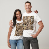 Farbenfrohe Leopard Meter Textile Muster T-Shirt (Unisex)