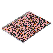 Farbenfrohe Leopard: Vintages Muster zeichnen Notizblock (Linke Seite)