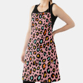 Farbenfrohe Leopard: Vintages Muster zeichnen Schürze (InSitu)