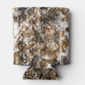 Farbenfrohe Leopard Zebra Camouflage Muster Dosenkühler (Rückseite)