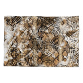 Farbenfrohe Leopard Zebra Camouflage Muster Kissenbezug (Rückseite)