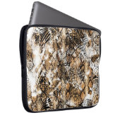 Farbenfrohe Leopard Zebra Camouflage Muster Laptopschutzhülle (Vorne Rechts)