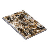Farbenfrohe Leopard Zebra Camouflage Muster Notizblock (Rechte Seite)