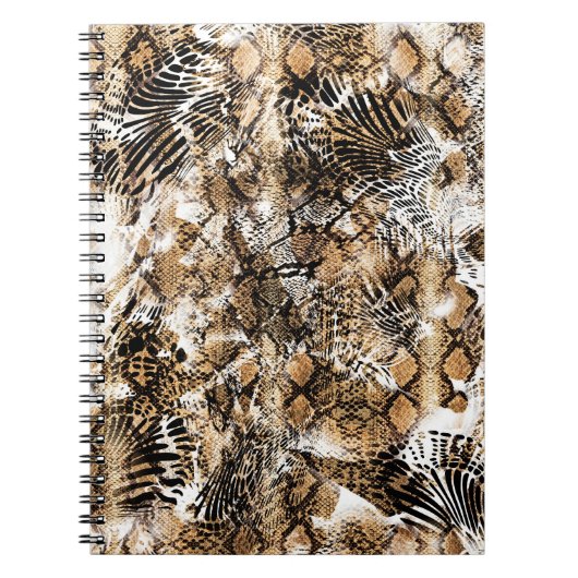Farbenfrohe Leopard Zebra Camouflage Muster Notizblock (Vorderseite)