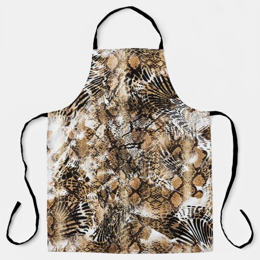 Farbenfrohe Leopard Zebra Camouflage Muster Schürze (Vorderseite)