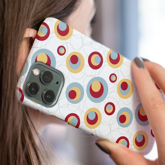 Farbenfrohe Leoparden aus der Mitte des Jahrhunder iPhone 16 Hülle