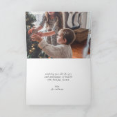 Farbenfrohe Letters Joy Holiday Faltes Grußkarte Karte (Innenseite)