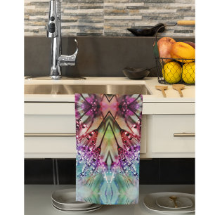 Farbenfrohe Leuchte Geschirrtuch