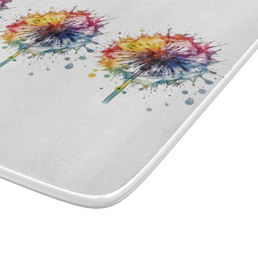 Farbenfrohe Leuchte im Wasser Schneidebrett (Ecke)