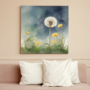 Farbenfrohe Leuchte Wasserfarben Kunst Poster