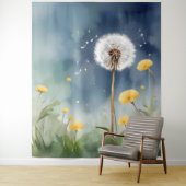 Farbenfrohe Leuchte Wasserfarben Kunst Wandteppich (Beispiel)