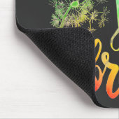 Farbenfrohe Leuchte weht im Wind nur Luft Mousepad (Ecke)