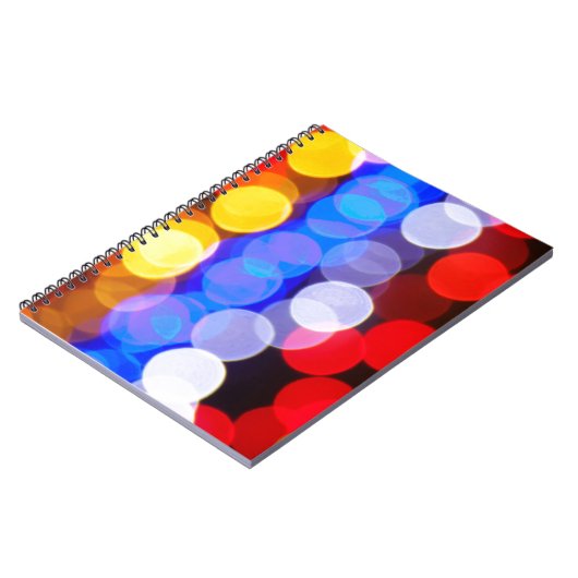 Farbenfrohe Leuchten Notizblock (Linke Seite)