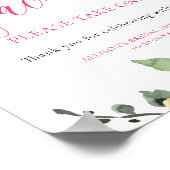 Farbenfrohe, leuchtend blühende Brautpartys - Zeic Poster (Ecke)