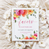 Farbenfrohe, leuchtend blühende Brautpartys - Zeic Poster