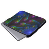 Farbenfrohe leuchtende Abstrakte Moderne Fraktal K Laptopschutzhülle (Vorne Knopf)