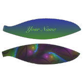 Farbenfrohe leuchtende Abstrakte Moderne Fraktal N Basketball (Panele)