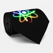 Farbenfrohe, leuchtende Atomwissenschaft Krawatte (Gerollt)
