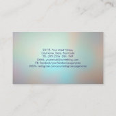 Farbenfrohe leuchtende Engel-Flügel Visitenkarte (Rückseite)