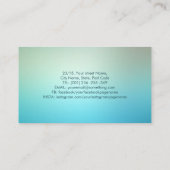 Farbenfrohe leuchtende Engel-Flügel Visitenkarte (Rückseite)