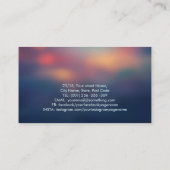 Farbenfrohe leuchtende Engel-Flügel Visitenkarte (Rückseite)