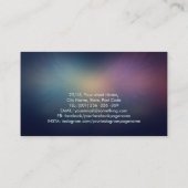 Farbenfrohe leuchtende Engel-Flügel Visitenkarte (Rückseite)