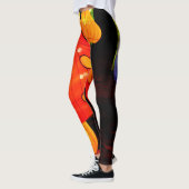 farbenfrohe leuchtende psychedelische Pilze Leggings (Links)