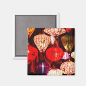 Farbenfrohe leuchtende Verzierte Lanterns Magnet (Vorderseite/Rückseite)