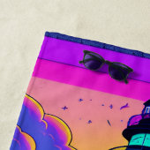 Farbenfrohe Leuchttürme Strandtuch (Beispiel)