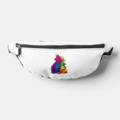 Farbenfrohe LGBT Pride German Shepherd Dog Pile Bauchtasche (Ablage )