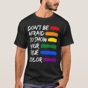 Farbenfrohe LGBTQ Gay Lesbian Que T-Shirt