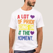 Farbenfrohe LGBTQ+-Regenbogenforelle mit benutzerd T-Shirt (Vorderseite)