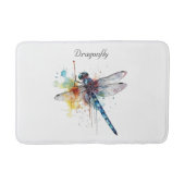 farbenfrohe Libelle anpassbar Badematte (Vorderseite)