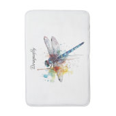 farbenfrohe Libelle anpassbar Badematte (Vorderseite Vertikal)