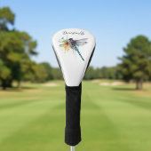 Farbenfrohe Libelle anpassbar Golf Headcover