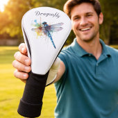 Farbenfrohe Libelle anpassbar Golf Headcover