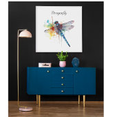 Farbenfrohe Libelle anpassbar Poster