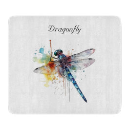 farbenfrohe Libelle anpassbar Schneidebrett