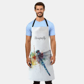 farbenfrohe Libelle anpassbar Schürze (Getragen)