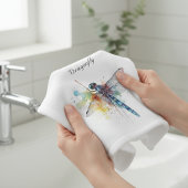 farbenfrohe Libelle anpassbar Waschlappen