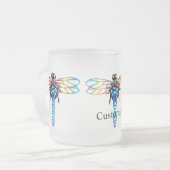 farbenfrohe Libelle Mattglastasse (Vorderseite Links)