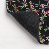 farbenfrohe Libelle Mousepad (Ecke)