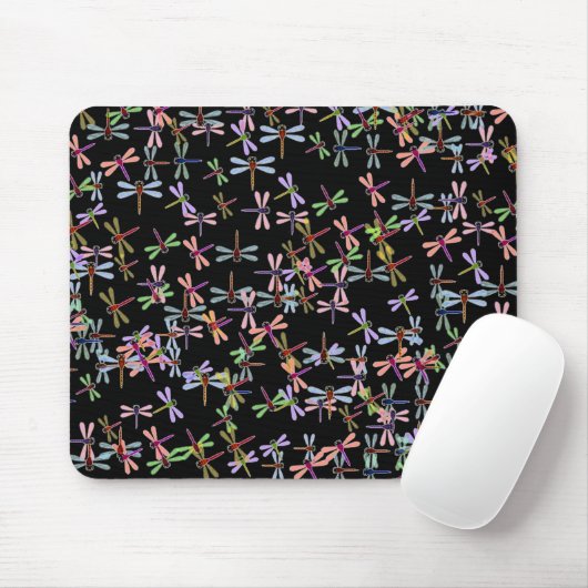 farbenfrohe Libelle Mousepad (Mit Mouse)