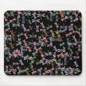 farbenfrohe Libelle Mousepad (Vorne)