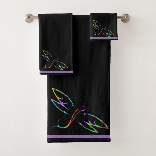 Farbenfrohe Libellen Badetuch Set (Insitu)