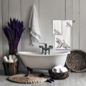 Farbenfrohe Libellen Badhandtuch Set