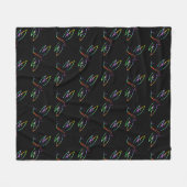 Farbenfrohe Libellen-Decke Fleecedecke (Vorderseite (Horizontal))
