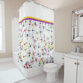 Farbenfrohe Libellen Duschvorhang (Beispiel)