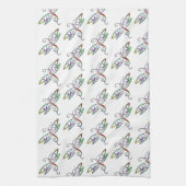 Farbenfrohe Libellen Geschirrtuch (Vertikal)